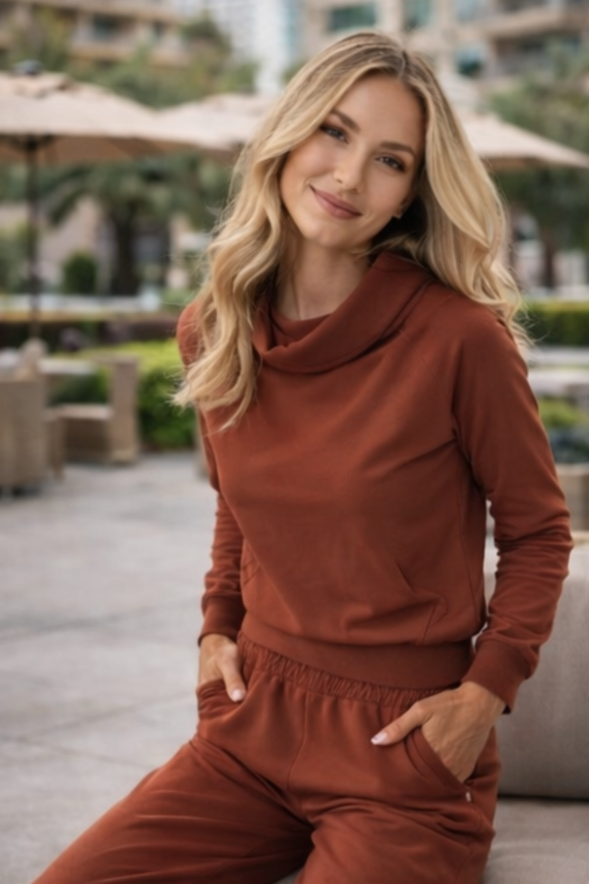 SOPHIE EXPRESSO Fleece Jogger Lounge Sweatpants